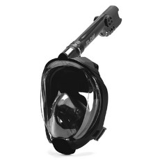 FLOW 全罩式浮潛自由潛水面鏡, 黑色