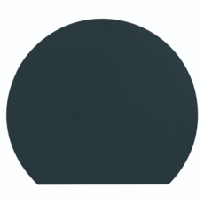 AIMEDIA 艾美迪雅 耐熱的圓形砧板 可用洗碗機清潔, 1個, 黑色, 大(35*29*0.5cm)