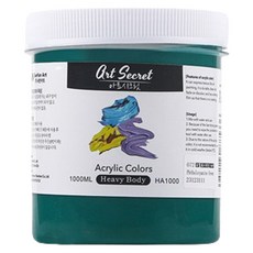 Art Secret 藝術家的秘密 Heavy Body 專家級高黏度壓克力顏料 072 酞菁綠, 1色, 1L