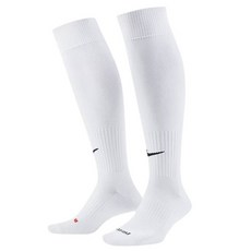 나이키 클래식 풋볼 드라이 핏 축구양말 SX4120-101, 화이트, 1개