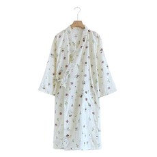 언헤브 순면 브이넥 샤워가운 M, 03 요정 아이보리, 1개