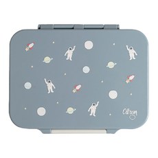 Citron 小檸檬 午餐盒 改良PCT (Tritan) 材質 700ml 容量 16.5 x 21 x 5cm, 奔上宇宙 灰藍色, 1個