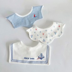 HARAROI 嬰兒圍巾圍兜海風3件套