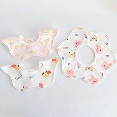 HARAROI 嬰兒圍巾圍兜天鵝湖三件套