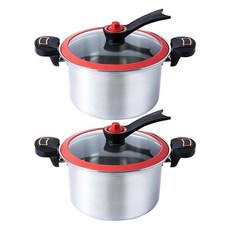 Adcross 克魯格 真空鑄鐵蒸煮鍋, 2個, 22cm