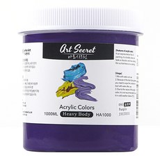Art Secret 藝術家的秘密 Heavy Body 專家級高黏度壓克力顏料 095 Purple, 1色, 1L