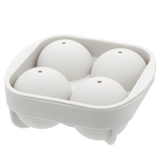 Reborn.J 矽膠圓形製冰盒 4格, 1個, 白色