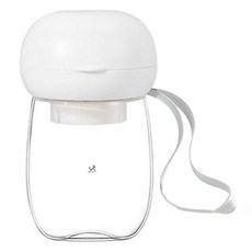 DING DONG PET 寵物 2in1 便攜式蘑菇水瓶, 1個, 白色