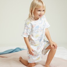 PETIT BATEAU 小帆船 兒童圖案短版睡衣上下套裝 NUM12VP45FMC
