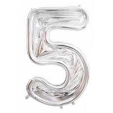 숫자틀 풍선 5, 2개, 숫자5