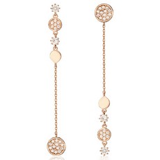 Elle Accessories 14K GF 三重圓形垂墜耳環 ELGPEE259