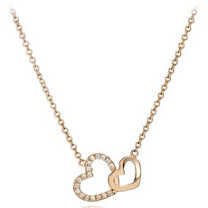 Elle Accessories 女性雙愛心項鍊 ELBRNN119