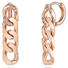 Elle Accessories 女款 14K GF 鏈條易扣式耳環 ELGPEE425