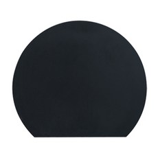 AIMEDIA 艾美迪雅 耐熱圓形砧板 黑色 耐熱130°C 適用洗碗機, 1個, 小(30 x 26 x 0.4cm)