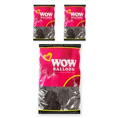 WOWBALLOON 氣球 30cm 50入, 3個, 水晶巧克力