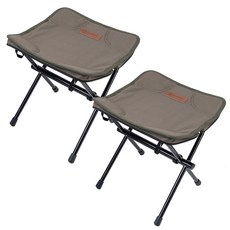 지오프리 핸디 캐리 알루미늄 스툴 프레임 2p + 의자시트 2p 세트, 카키, 1세트