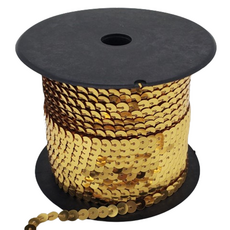 구공칠씨씨 반짝이 줄 스팽글 DIY 만들기재료, 레이저 딥골드, 1개