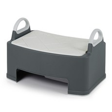 iFam 人字紋把手 幼兒腳踏凳 1層, 深灰色, 1個
