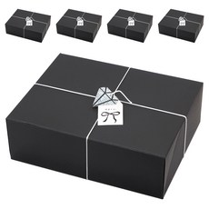 indi.k 包裝盒 大 5入 + 緩衝材 5入 + 蠟繩 + 貼紙 2款 x 5入 + 吊牌 2款 x 5入 套組, 1套, 黑色(盒)