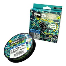 SPIDERWIRE Ultracast8 編織線 釣魚線 300m, 1個, 水藍迷彩