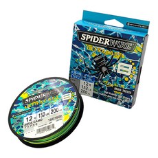 SPIDERWIRE Ultracast8 八股編織釣魚線, 1個, 水漾迷彩