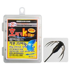 Sea Time GG 小管釣 2段式釣鉤 黑金碳纖維, 1個, 1入