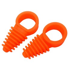 Sea Time Mingbo釣魚竿氣墊握把 2入組, 橙紅色, 1組