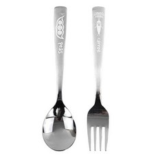 kitchen U 팜팜 不鏽鋼湯匙 + 叉子組, 湯匙 + 叉子, 混合色