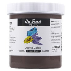 Art Secret 藝術家的秘密 專家用重體高黏度壓克力顏料 焦赭色 084, 1色, 1L