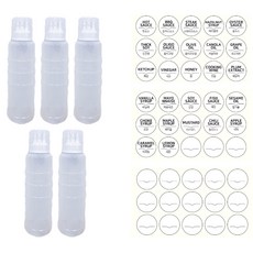 리빙패밀리 3구 뚜껑소스통, 5개, 400ml