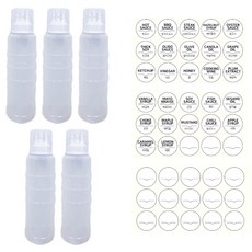 리빙패밀리 3구 뚜껑소스통, 5개, 600ml