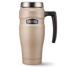 THERMOS 膳魔師 旅行之王手把保溫杯 RODH-001K, 1個, 470ml, Sand Black