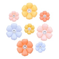 P&B UNITY 霧面馬卡龍微笑雛菊氣球組, 1套, 18