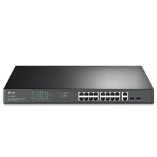 티피링크 18 포트 기가비트 랙마운트 16 PoE+ 스위칭허브, TL-SG1218MP, 1개