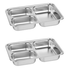 plala 深方形不鏽鋼餐盤, 2個, 單一顏色