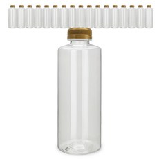 mir 透明PET高級金蓋飲料瓶, 900ml, 18個