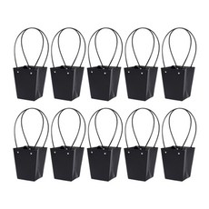 ABM 花束花盆購物袋 T2 梯形, 10個, 黑色