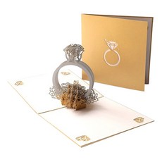 Maket Gamseong 活動愛日立體卡片 戒指, 1個
