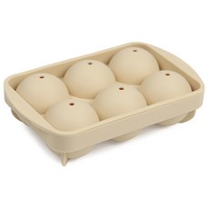 Inkok矽膠圓形冰模(6個), 1個, 黃色