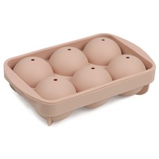 Inkok矽膠圓形冰模(6個), 1個, 粉色