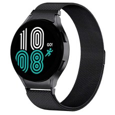 Galaxy Watch 4 / 5 / 6 專用 金屬錶帶 曲面型 20mm, GM1 黑色, 無