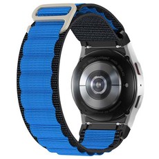 Galaxy Watch 4 / 5 / 6 專用 Alpine Loop 錶帶 弧形 20mm, GR13 藍色線條, Galaxy Watch 456