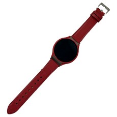 Galaxy Watch 4 / 5 / 6 專用皮革錶帶 弧形 20mm, GL7 紅色, 4cm