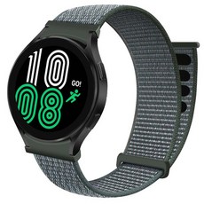 갤럭시워치 4 / 5 / 6 전용 스포츠루프 시계줄 스트랩 커브형 20mm, GSL3 그레이, 4cm