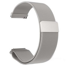 젤센 스마트워치 메탈 스트랩 20mm, M2 실버, 1개