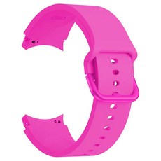 Galaxy Watch 4 / 5 / 6 專用矽膠運動錶帶 曲面型 20mm, 1個, GS9 亮粉色