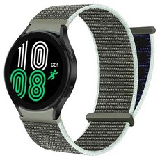 갤럭시워치 4 / 5 / 6 전용 스포츠루프 시계줄 스트랩 커브형 20mm, GSL16 카키 + 네이비, 4cm