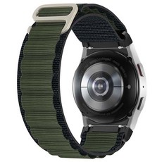 갤럭시워치 4 / 5 / 6 전용 알파인 루프 스트랩 커브형, GR12 카키라인, 20mm, 갤럭시워치456
