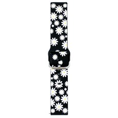 ZELSEN 智慧手錶矽膠彩繪運動錶帶 20mm, 4cm, P3 雛菊