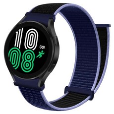 갤럭시워치 4 / 5 / 6 전용 스포츠루프 시계줄 스트랩 커브형 20mm, GSL15 투톤블루, 4cm